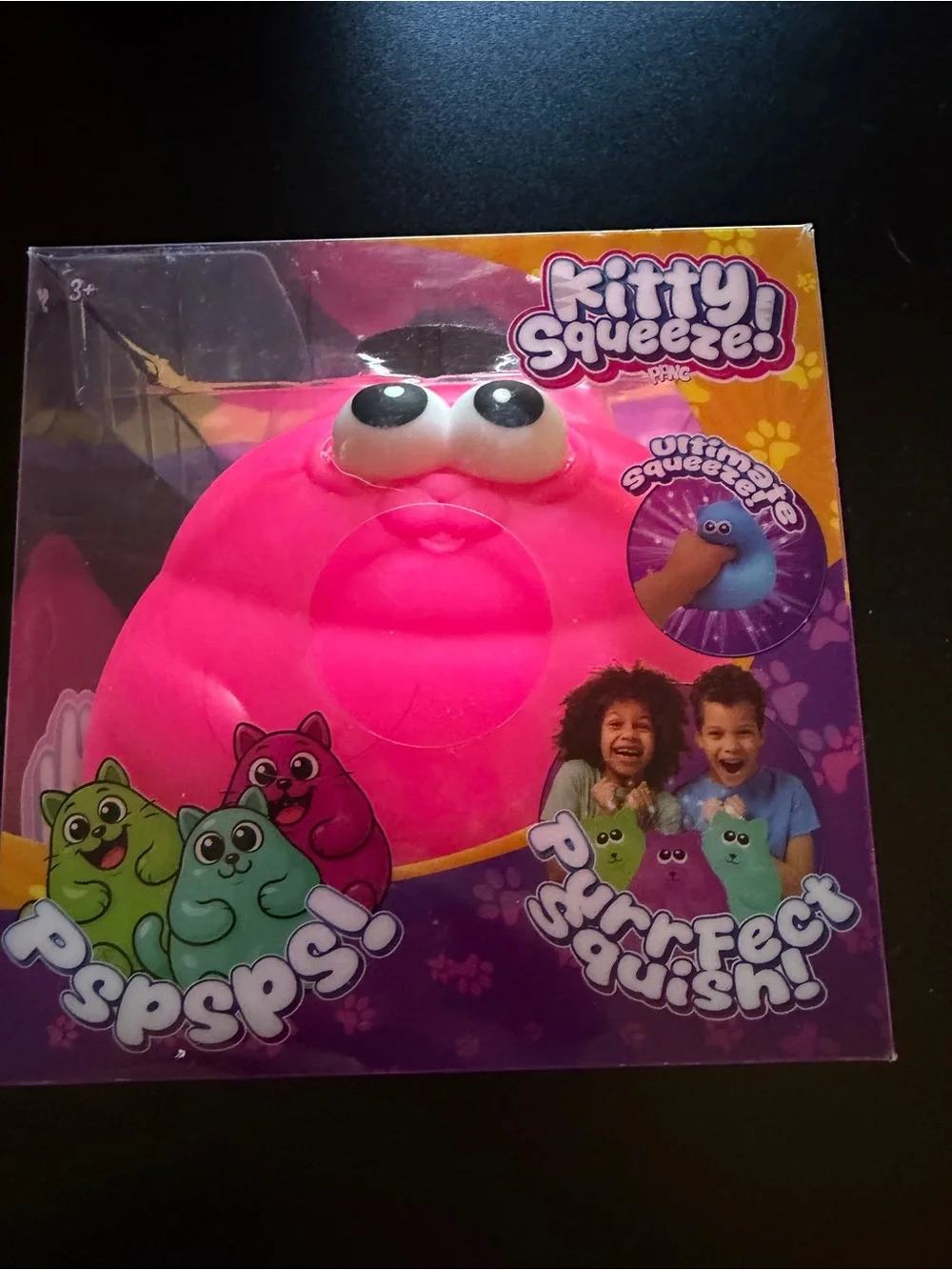 New Jumbo Kitty Cat Squeeze Pink Squishy Toy PPNC Sensory Fidget 3+ XL 5