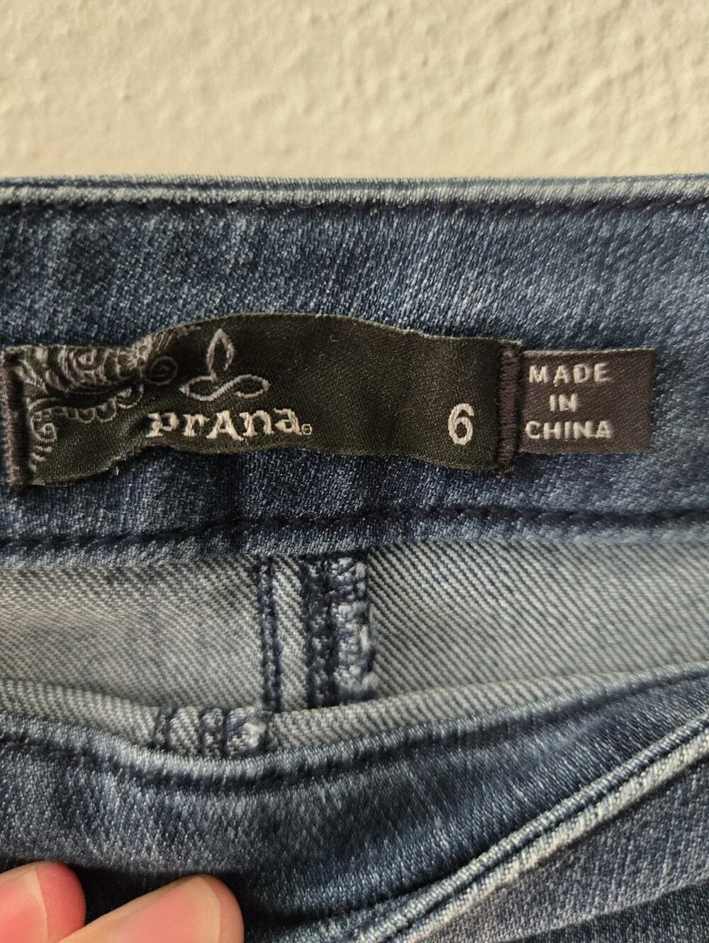 Prana denim skirt