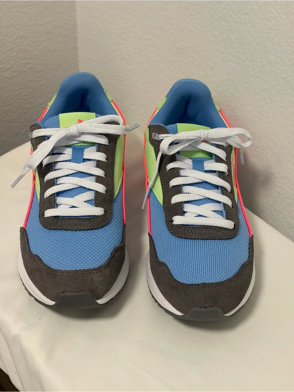 Puma NEW Women’s City Rider Marble Colorway Mesh Suede Multicolor Sneaker - 8.5
