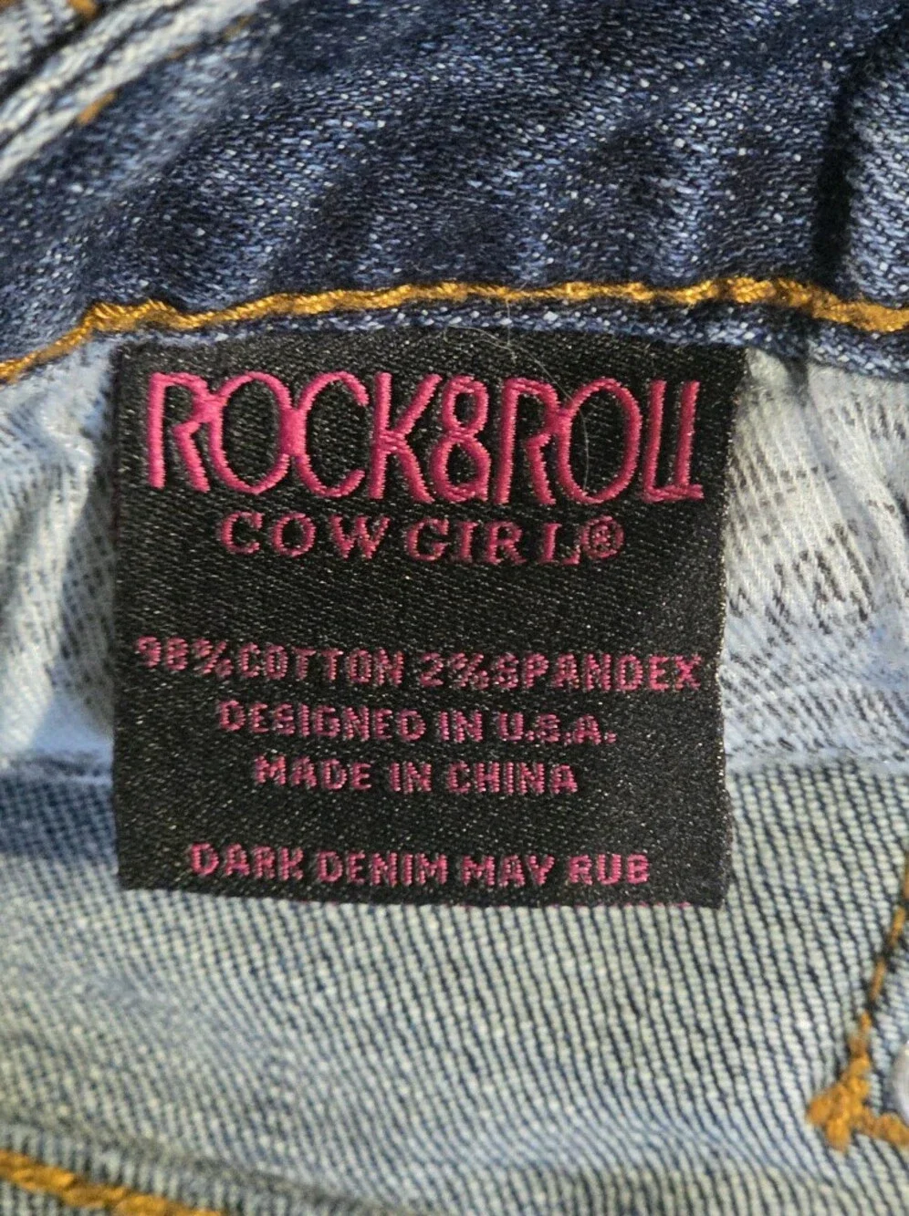 Rock & Roll Cowgirl subtle tone blue