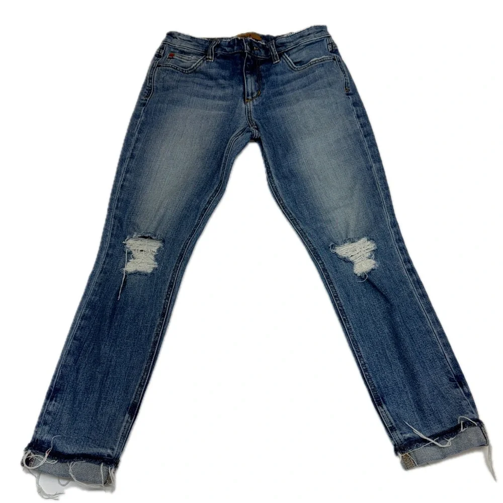 Joes Jeans Womens 26 Blue The Billie Ankle Distressed Denim Grunge Streetwear