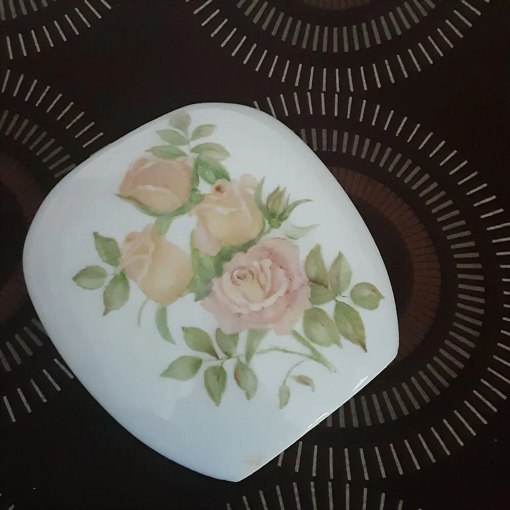 Vintage English Rose Vase Floral Timeless
