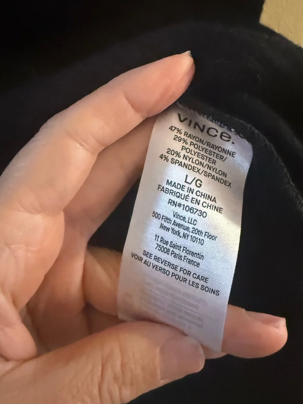 Vince wear soft long