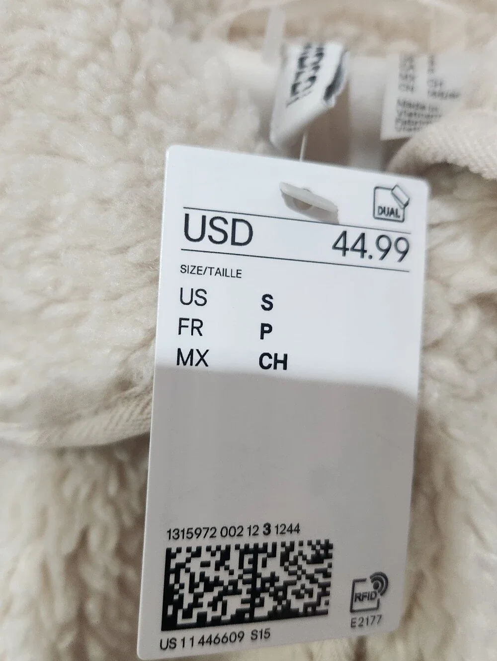 H&M teddy fleece