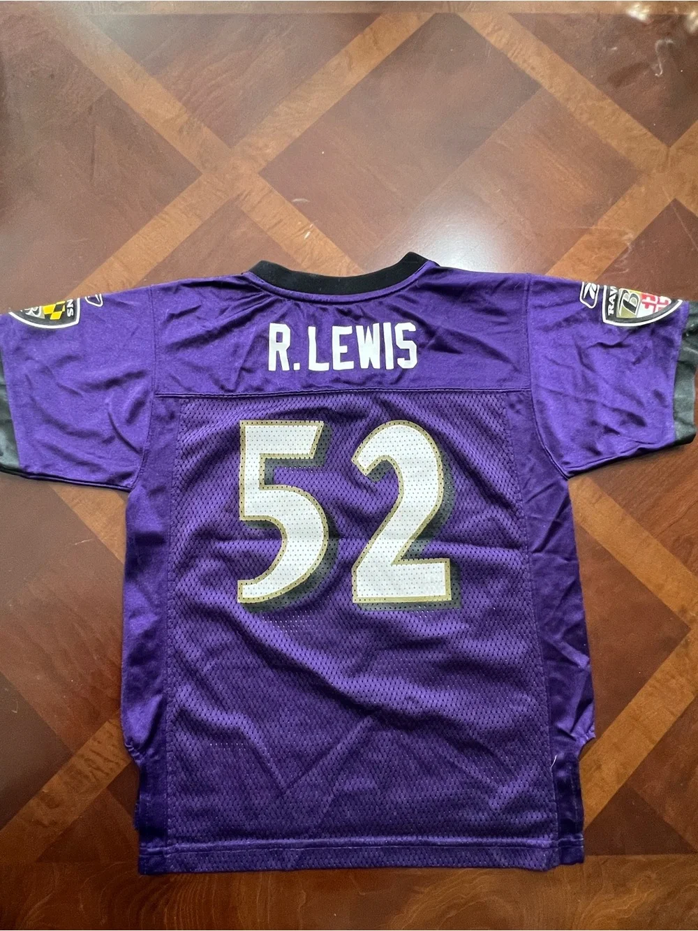 Reebok Kids Baltimore Ravens #52 Purple Football Jersey Ray Lewis