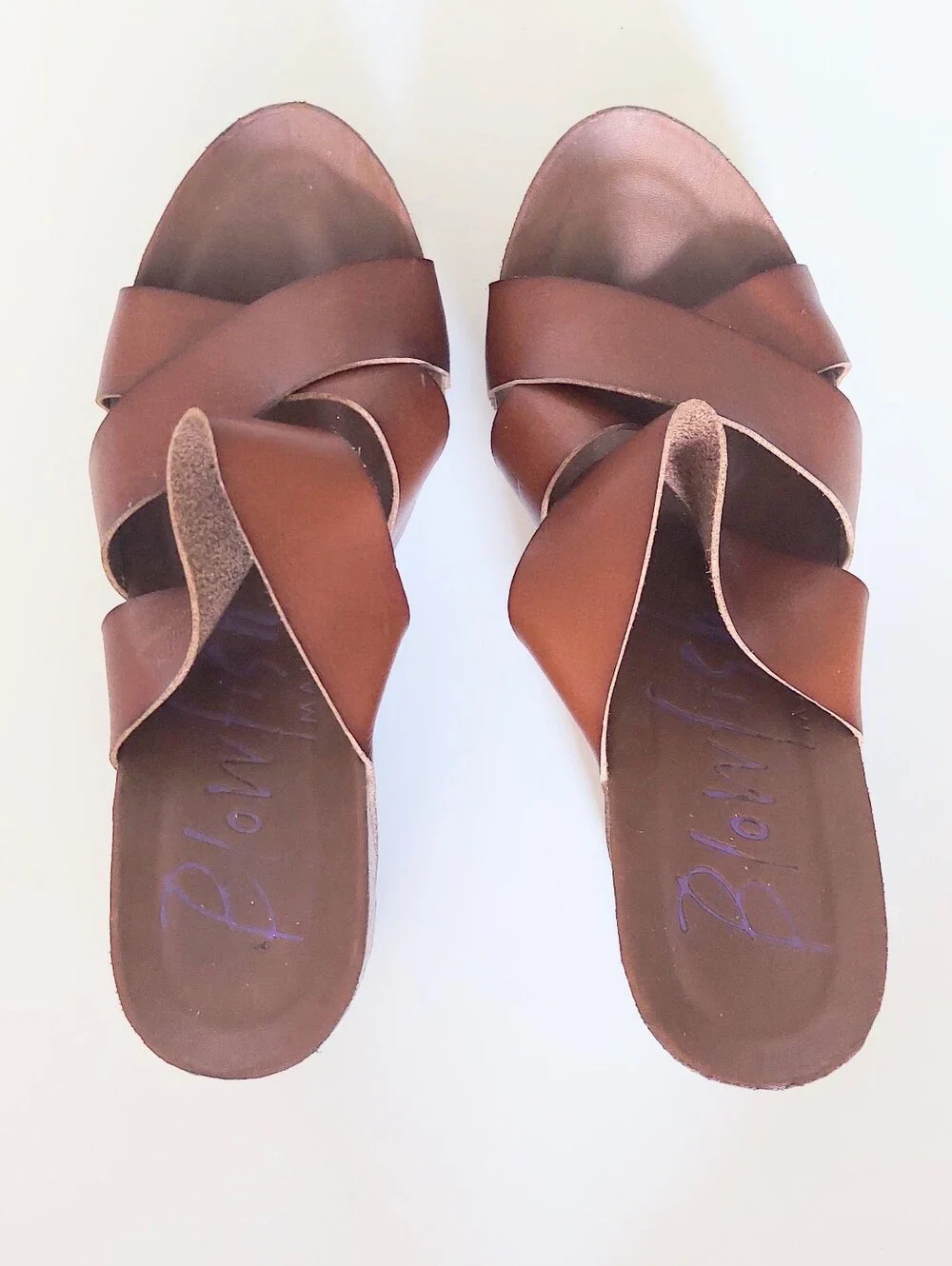 Blowfish strappy brown