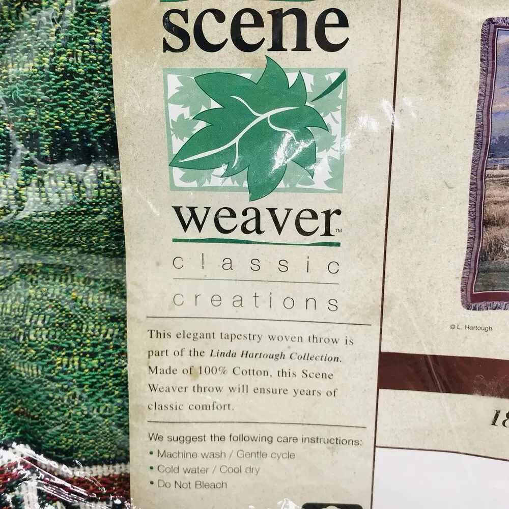 Scene Weaver tapestry throw