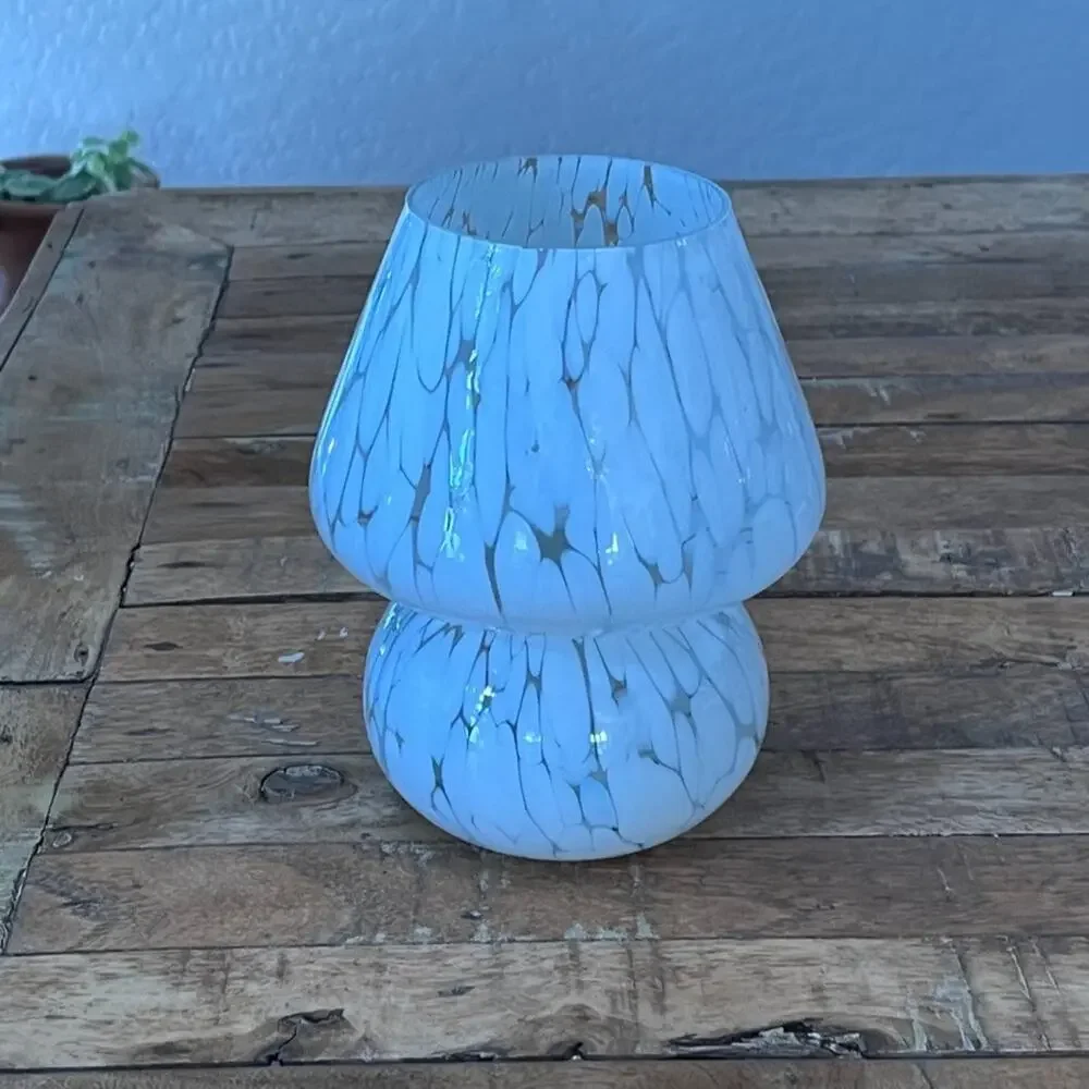 Hand Blown Mushroom-Shaped Tea Light Candle Holder 7
