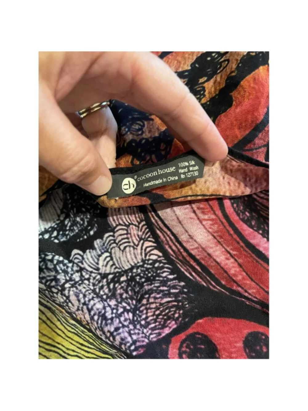 Cocoon House silk scarf