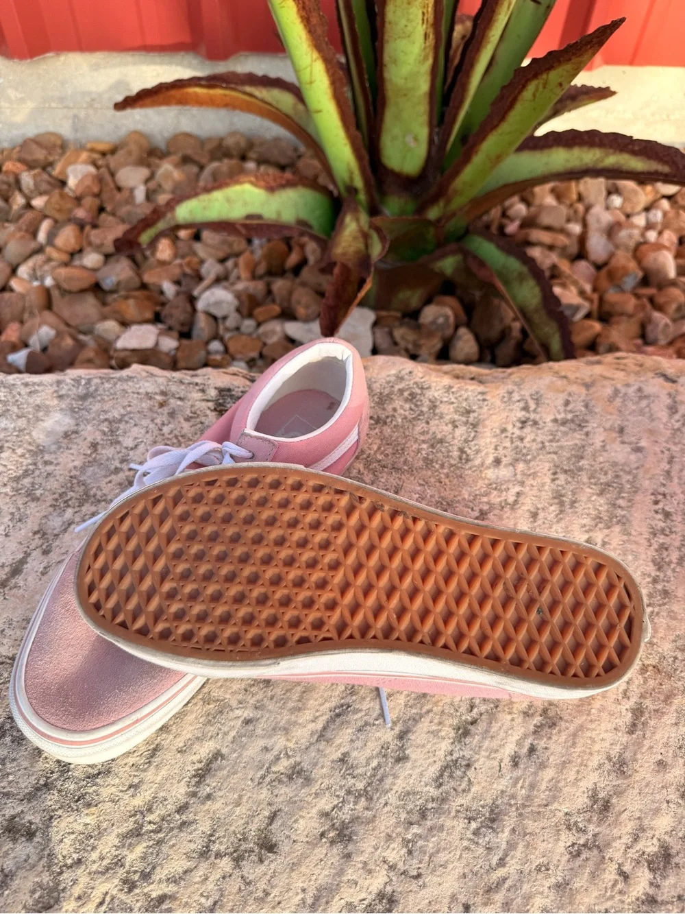 Vans Pink Old Skool Canvas & Suede Women's Sneakers