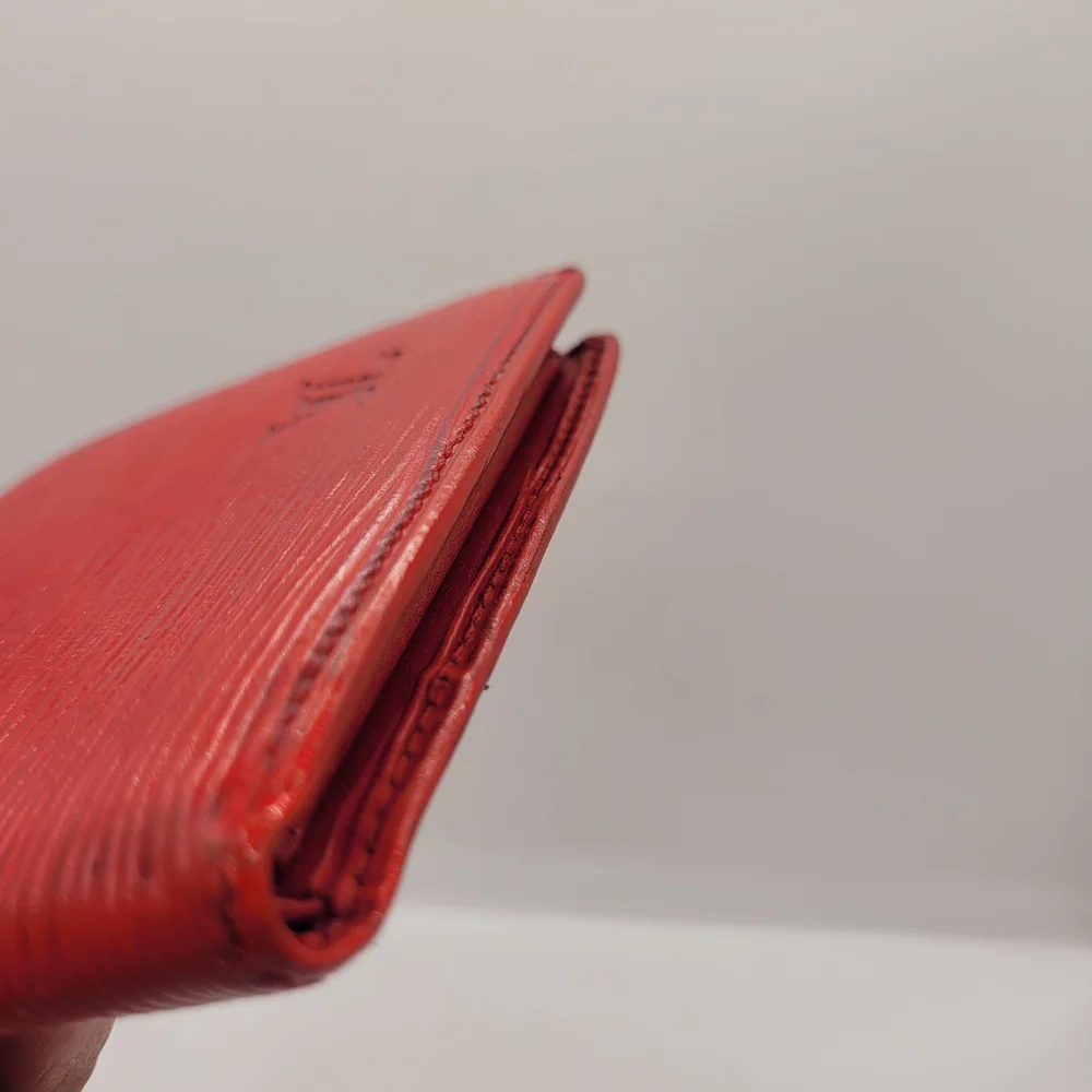 Louis Vuitton Red Textured Wallet