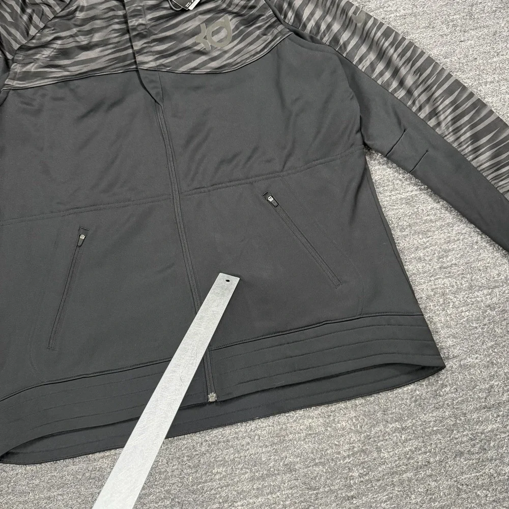 Nike Hoodie Men XL Black KD Klutch Hyper Elite Therma Fit Full Zip Jacket Tiger