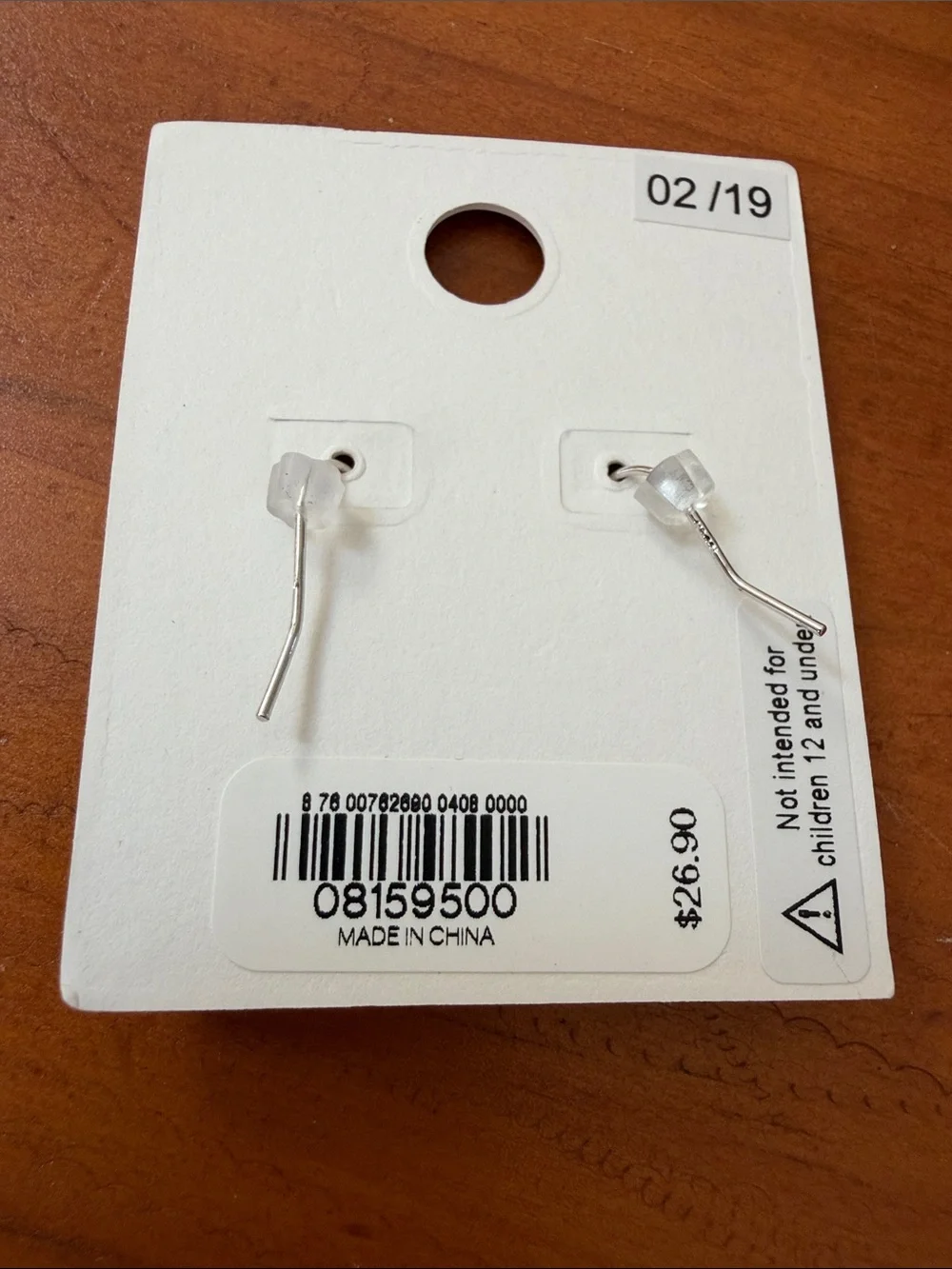 Express Silver Teardrop Cubic Zirconia Earrings, NWT