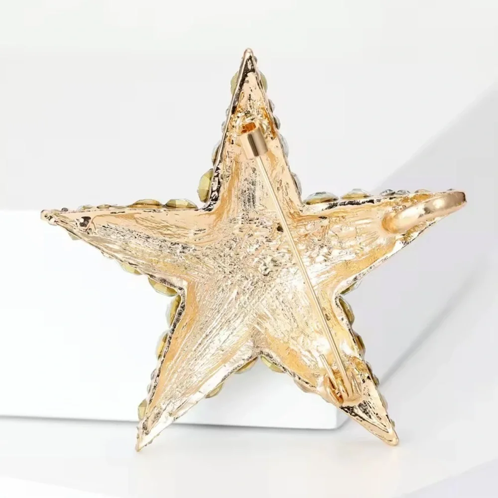 Royal Star Blue Crystal Brooch