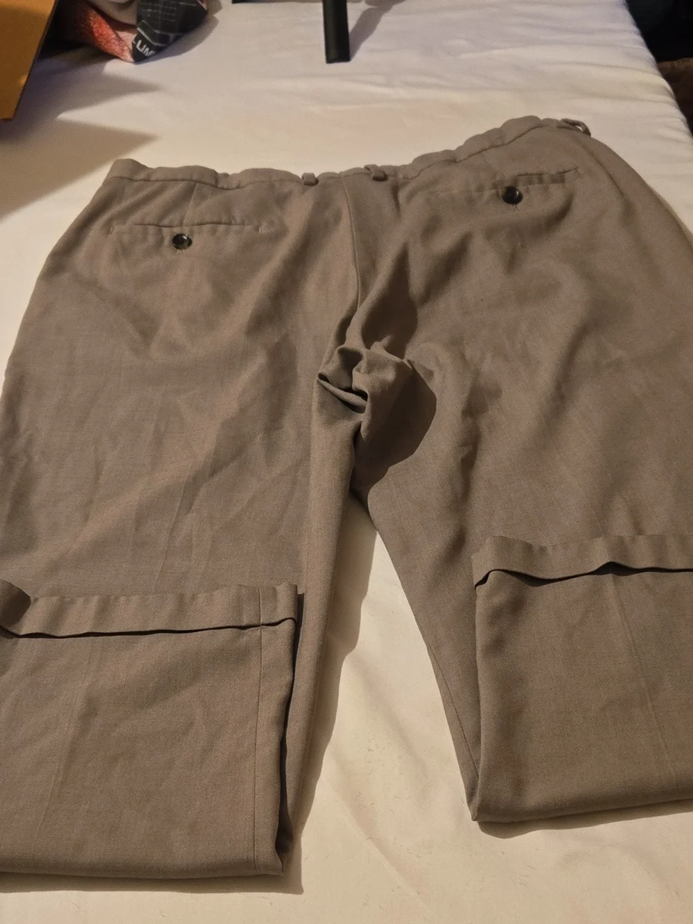 Hagger Men's Dress Pants in Taupe Size 36x29