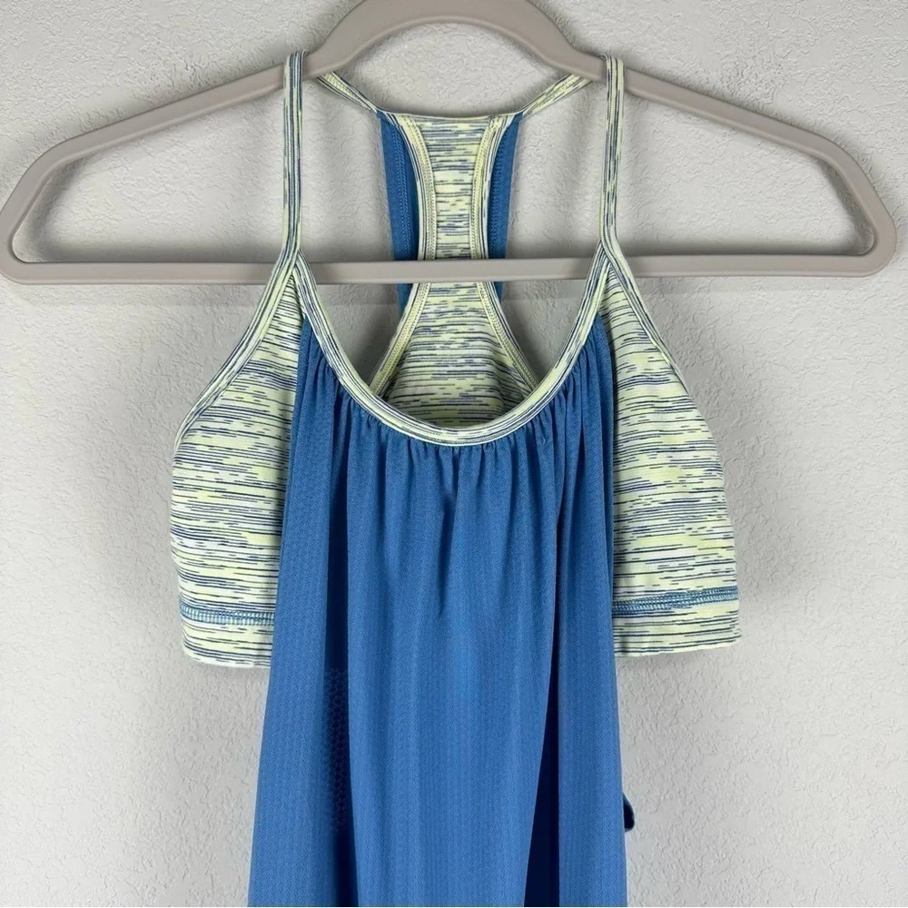 Lululemon Limitless Blue No Limits Athletic Athleisure Tank Top Size 6