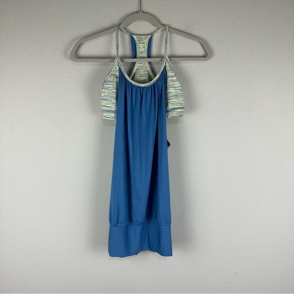 Lululemon Limitless Blue No Limits Athletic Athleisure Tank Top Size 6