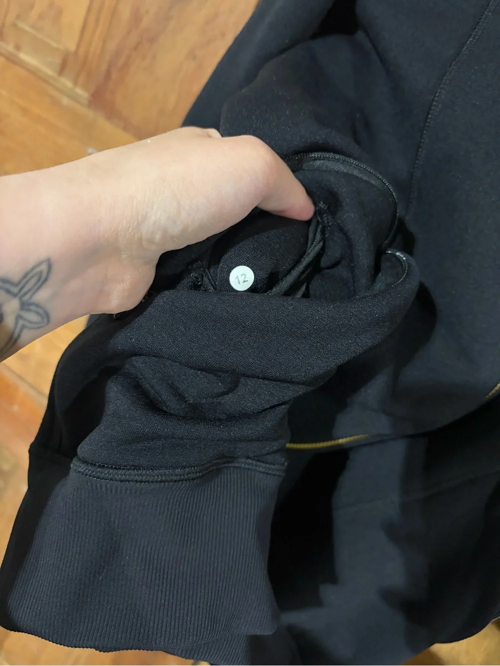 Lululemon – Warm Core Hoodie – Black – Polartec Power Stretch Pro – Sz. 12