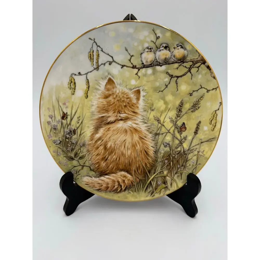1985 Royal Worcester Kitten Plate
