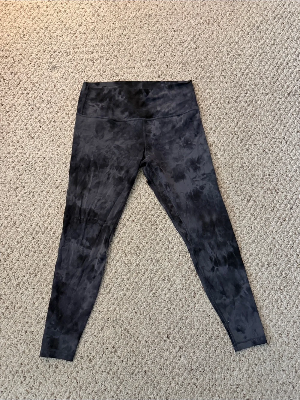 lululemon align leggings: tie dye print