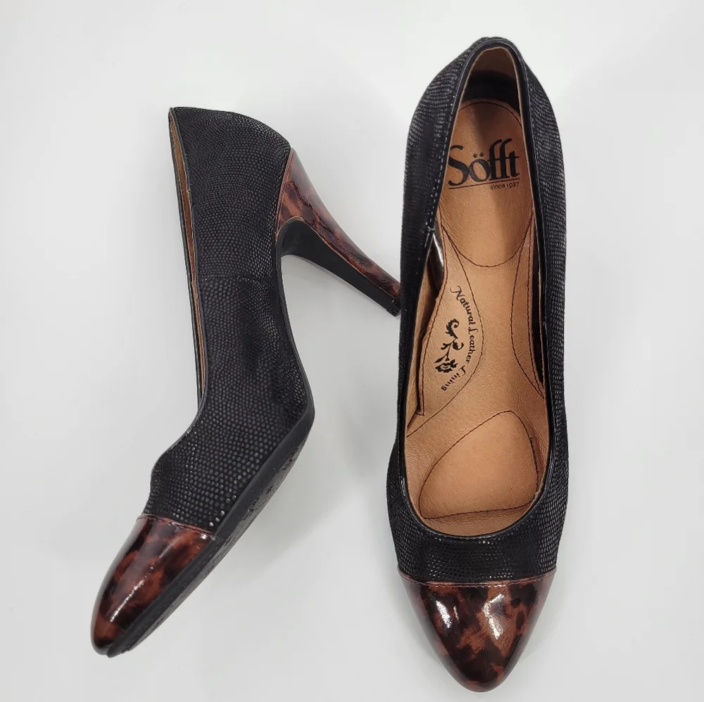 Sofft animal leather heels