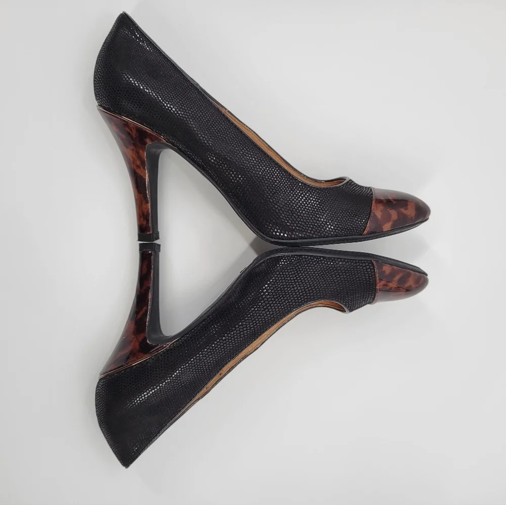 Sofft leather heels animal