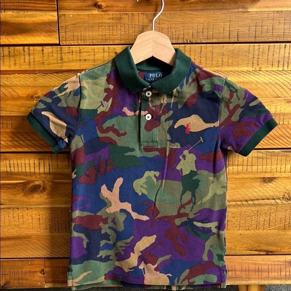 Polo by Ralph Lauren Kids Camouflage Polo by Ralph Lauren Shirt - Multicolor