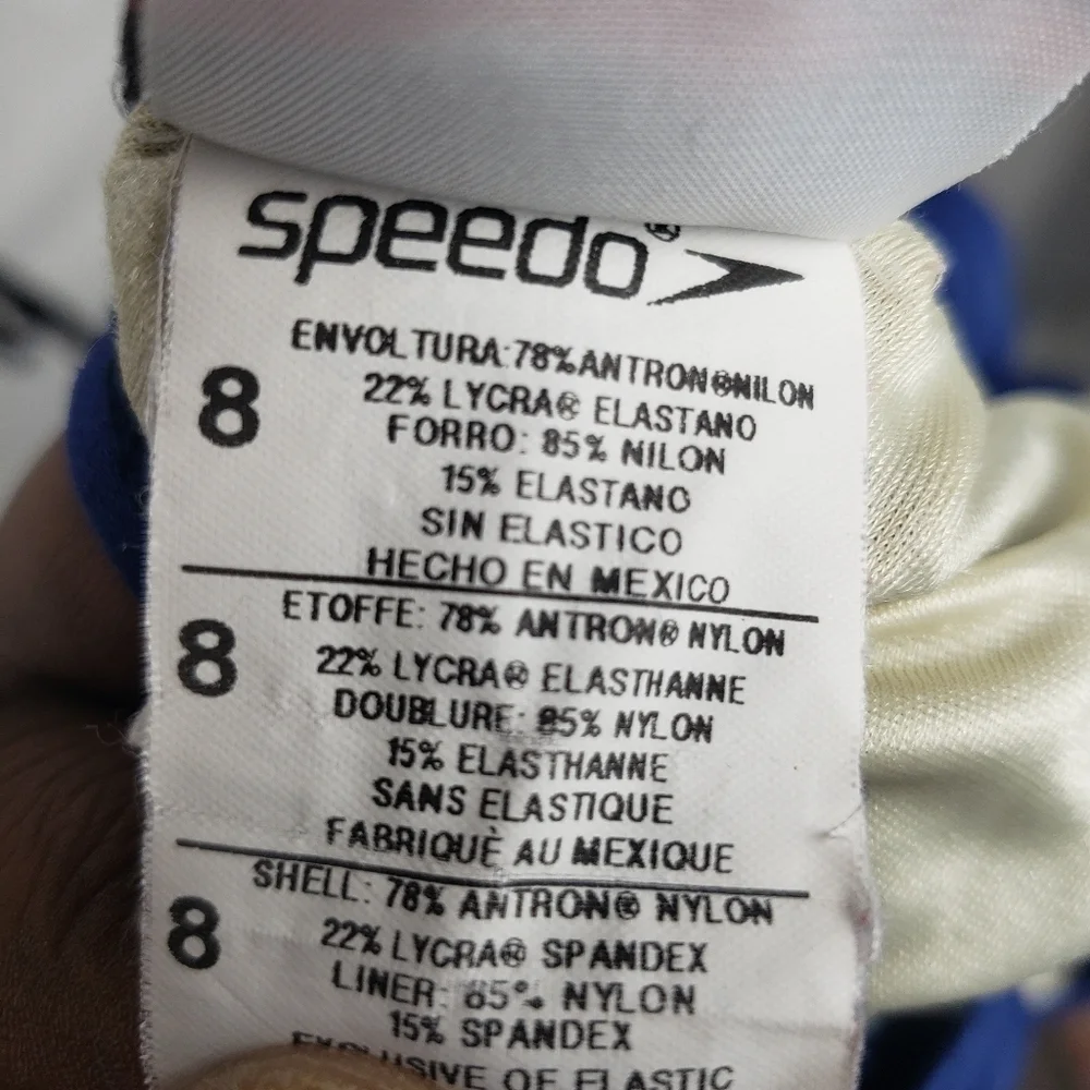 Speedo blue one