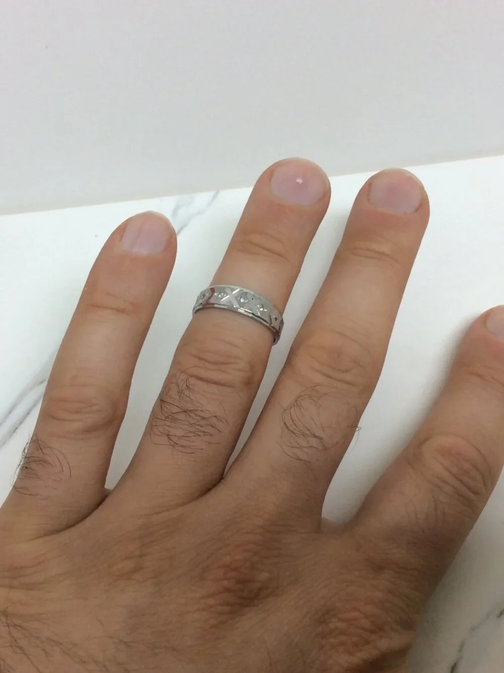 Impressed Jewelry 18k white