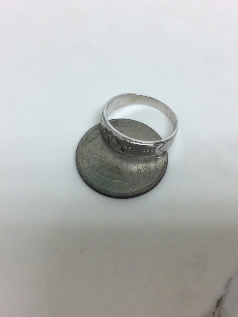 Impressed Jewelry 18k white