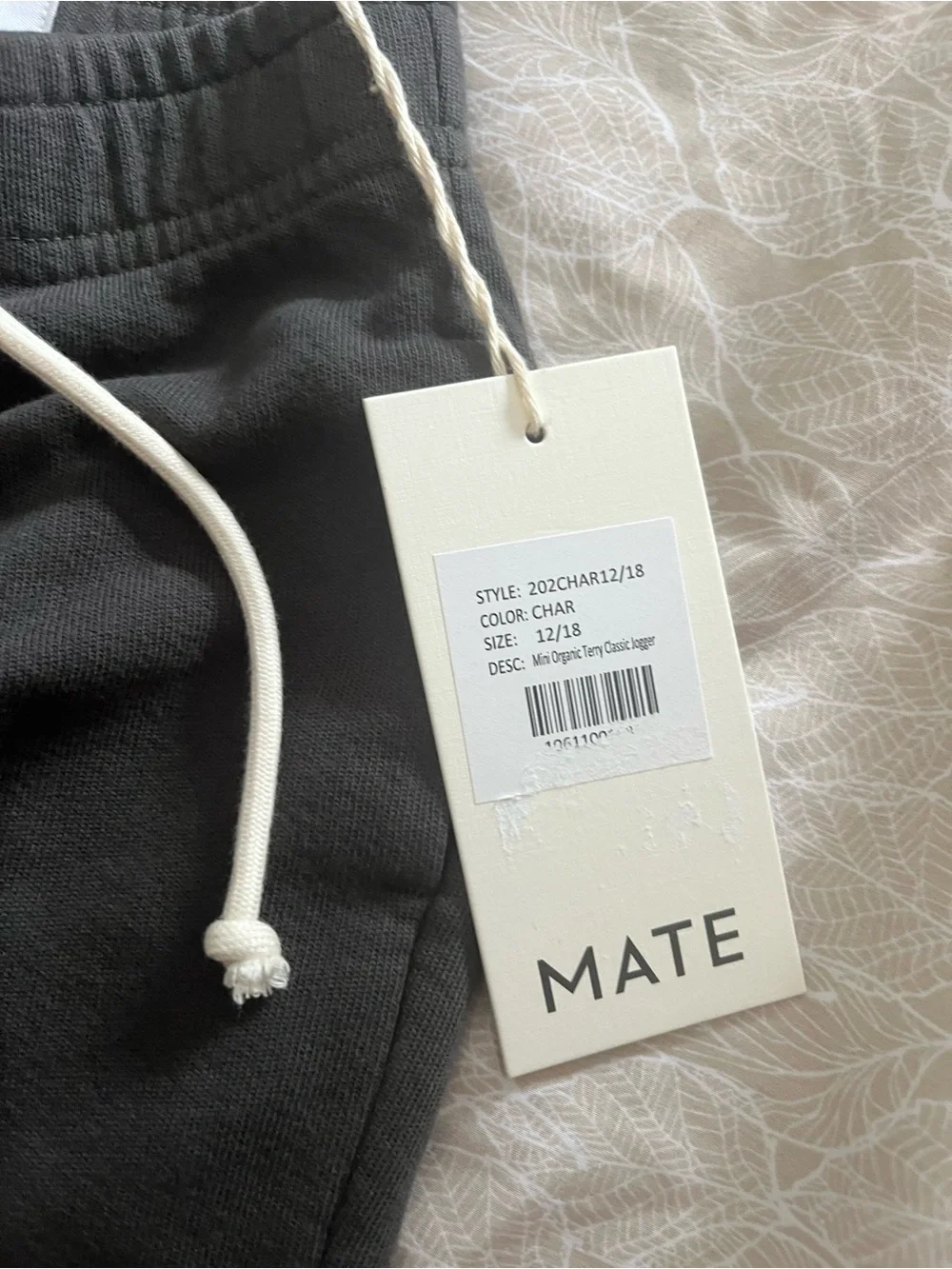 MATE the Label charcoal jogger