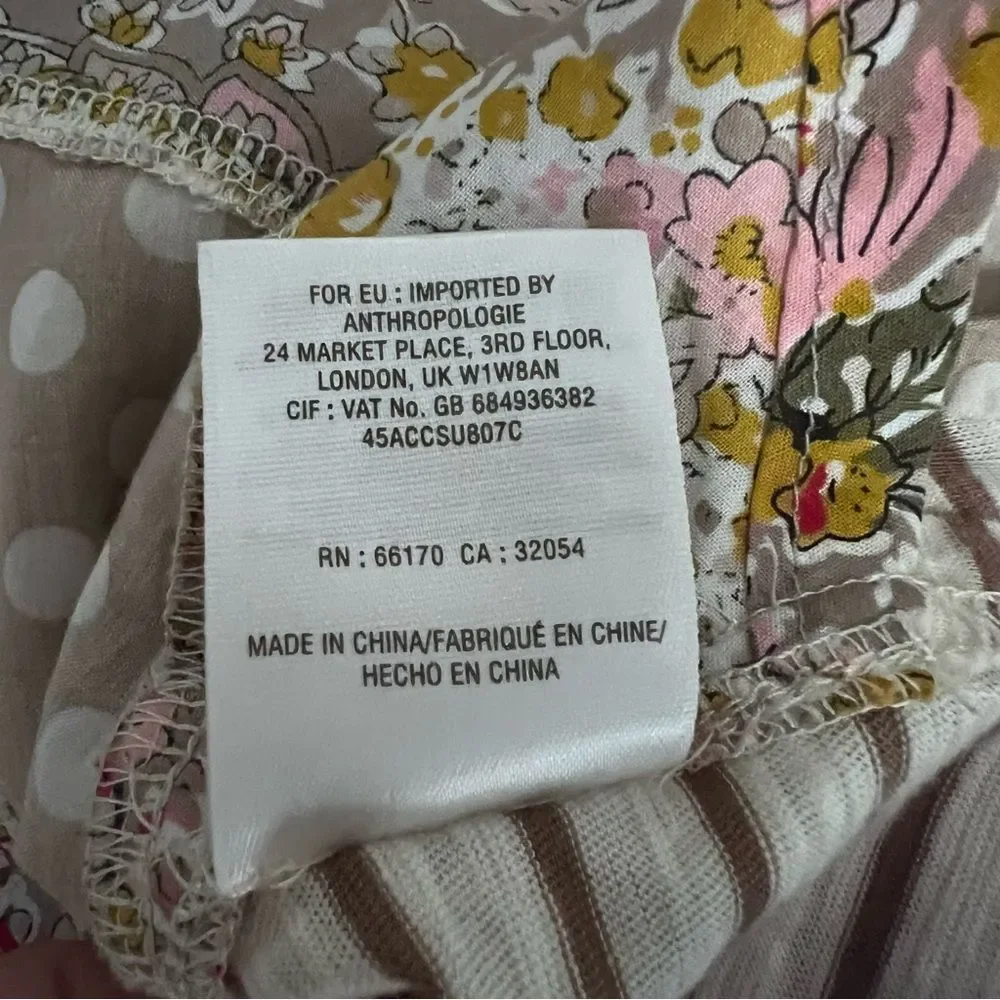Anthropologie mixed pattern