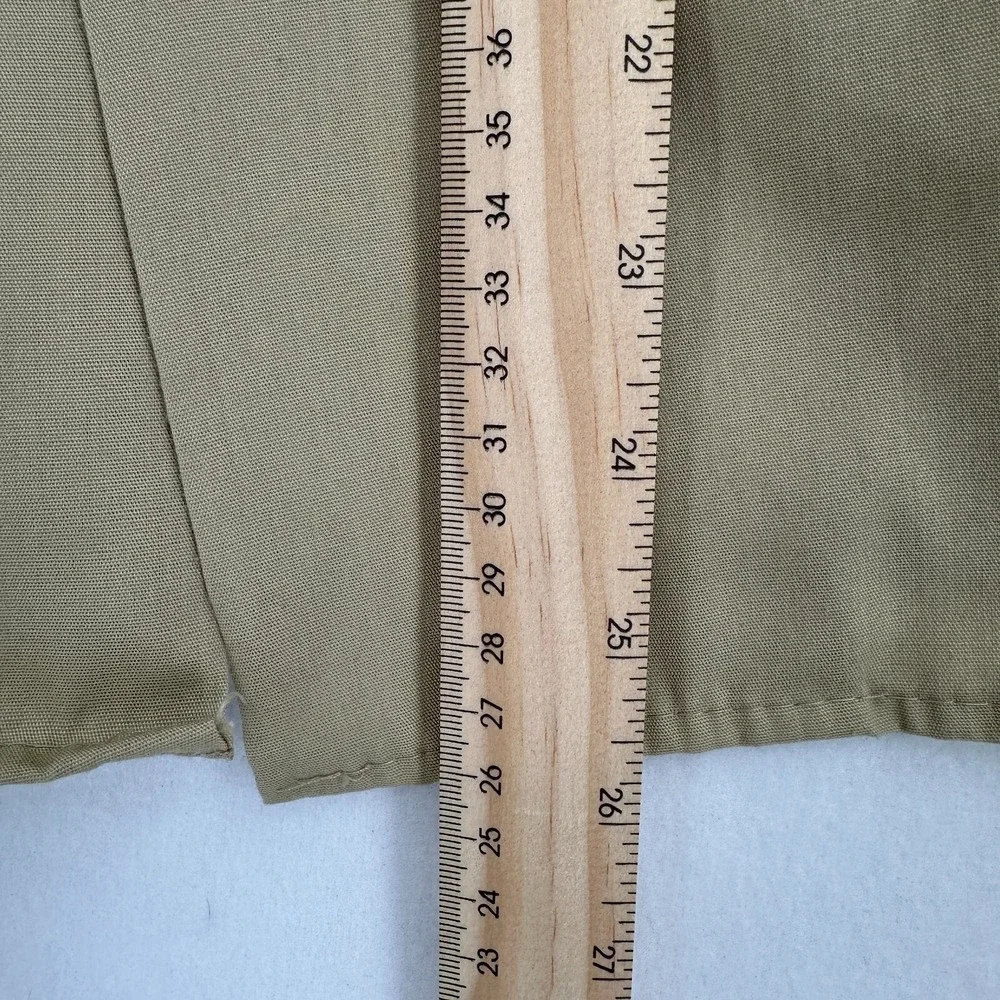 Vintage Boy Scout Of America Shirt Youth Large Tan Button Up Uniform Patches USA