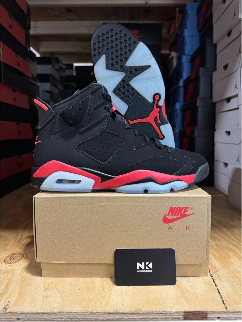 Air Jordan 6 Retro 'Infrared Salesman' CT8529-001 SIZE 10