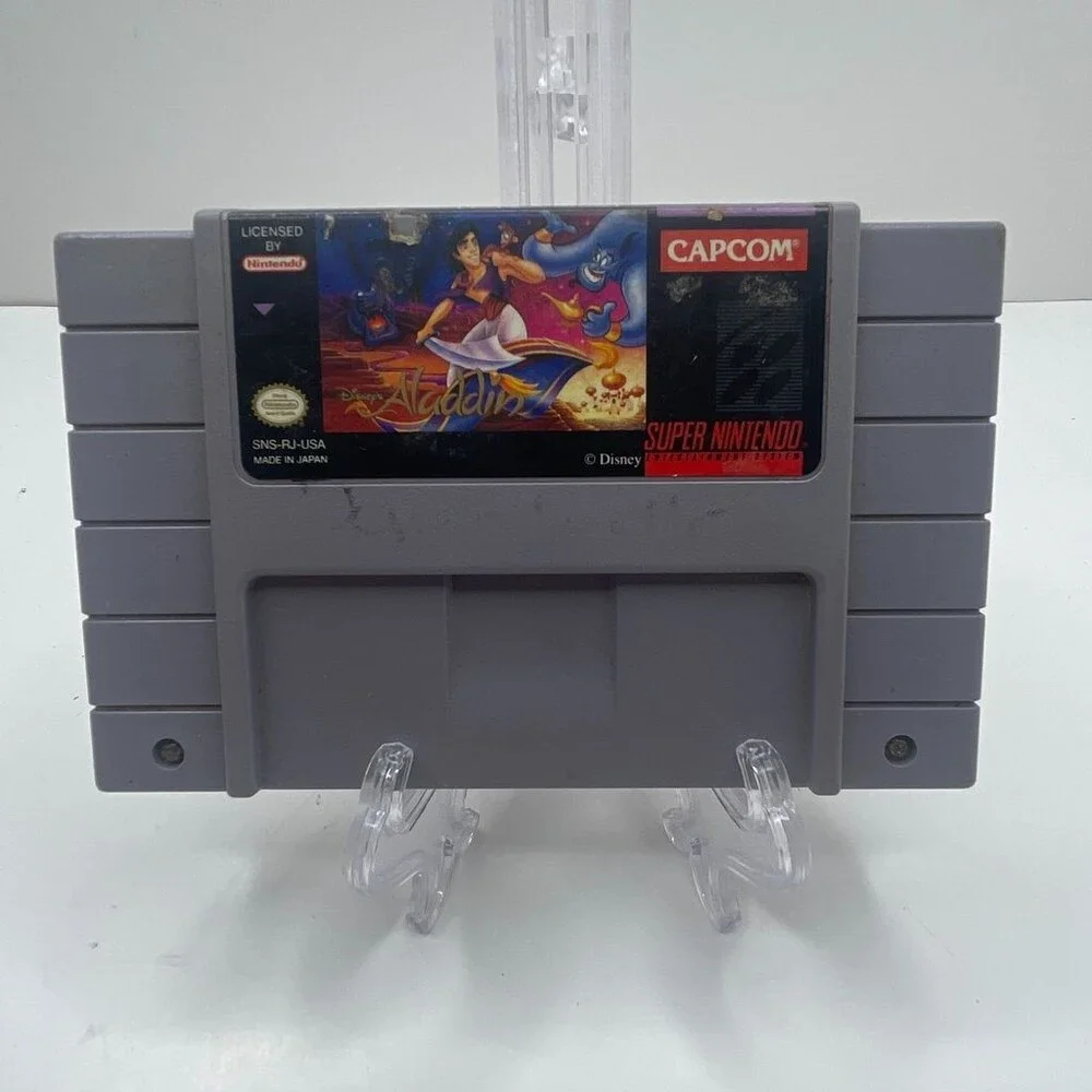Disney's Aladdin SNES (Super Nintendo, 1993) Capcom Cartridge Only