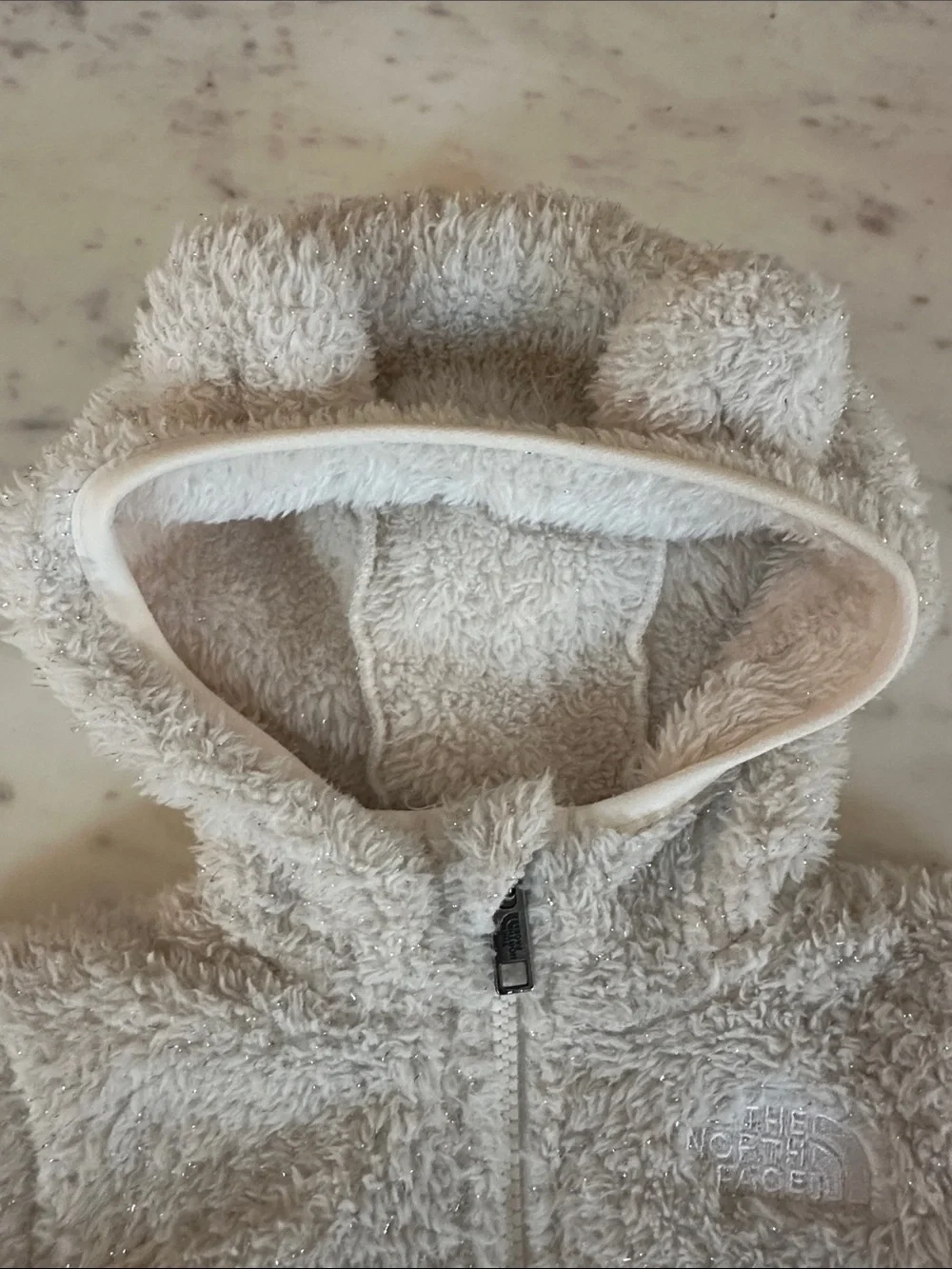 The North Face plush sherpa