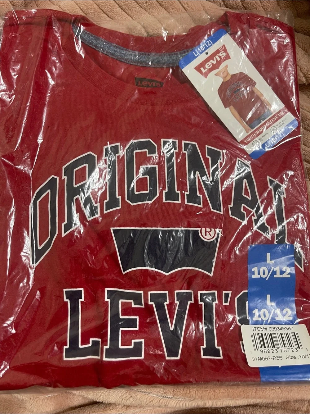 Levi's Red Graphic 'Original Levi's' Logo Tee