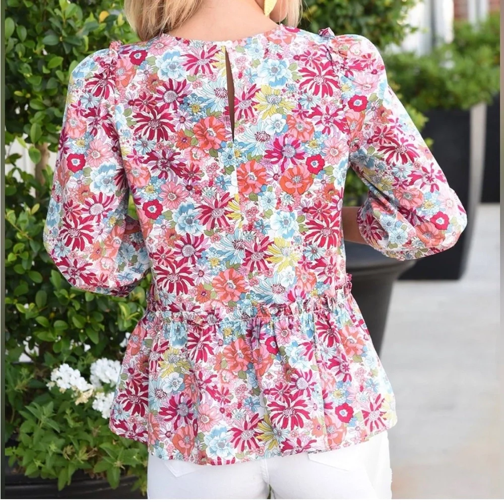 Sugarlips length printed peplum