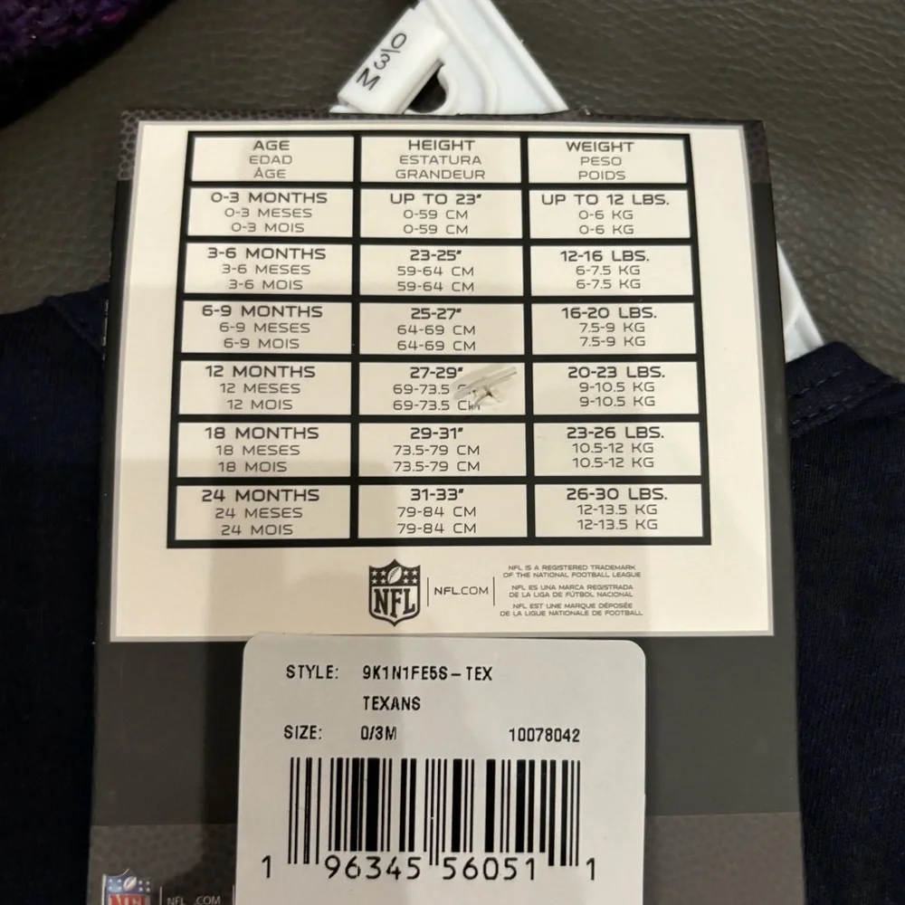 NFL texans onesies