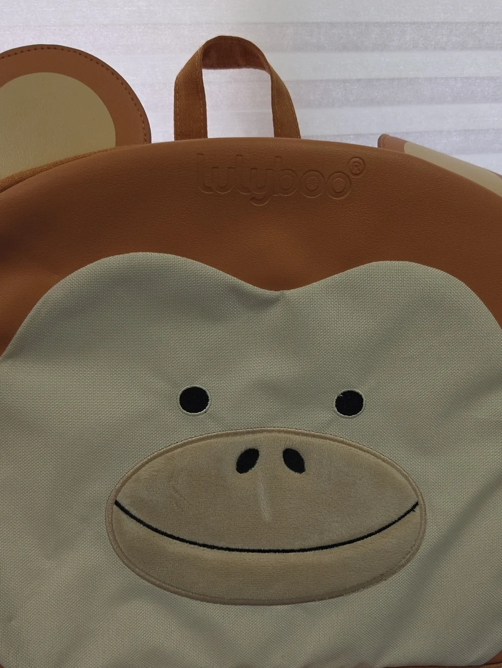 Lilyboo Monkey Backpack in Tan and Cream Kids Backpack