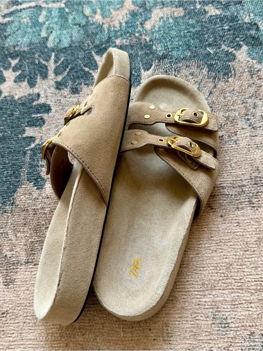 Zara suede leather