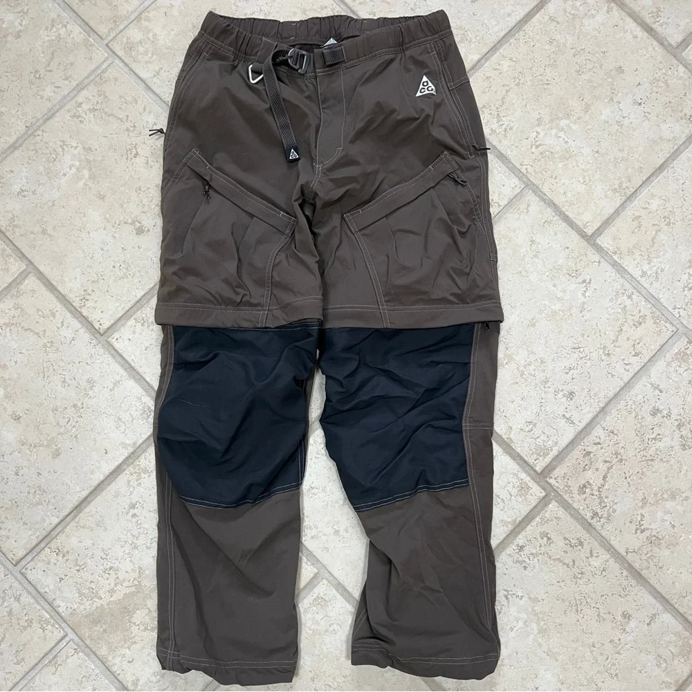 Nike Men’s Cargo Convertible Pants Brown and Black
