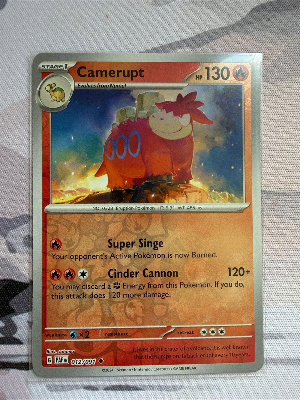 Numel & Camerupt Pokémon Evolution Reverse Holo Card Lot 🌋 | 4 Cards ✨5/$25✨