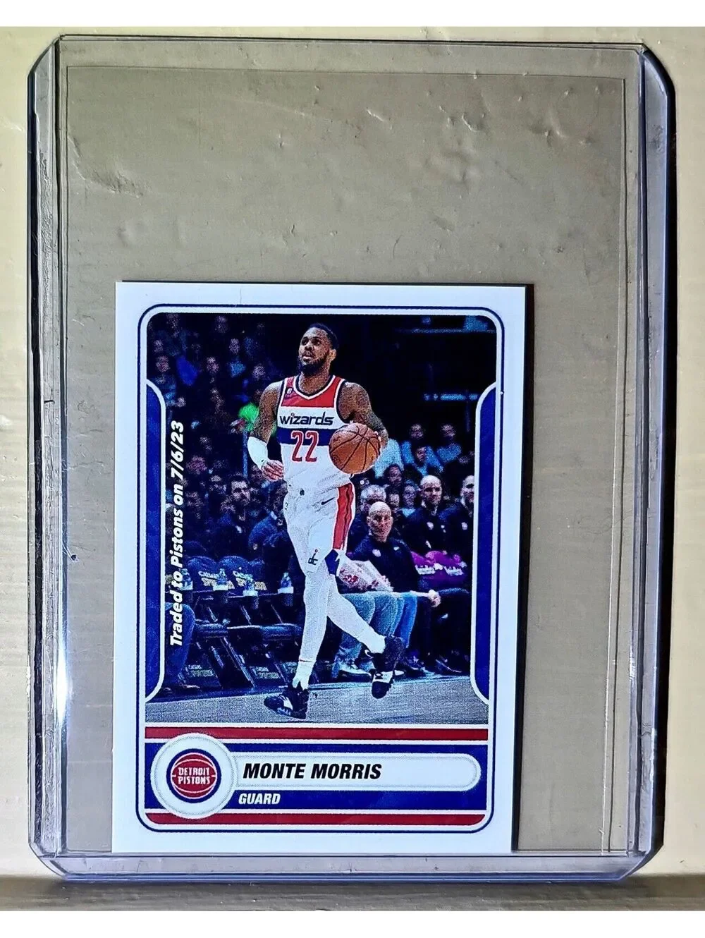 2023-24 Monte Morris Panini NBA Basketball #189 Sticker Detroit Pistons
