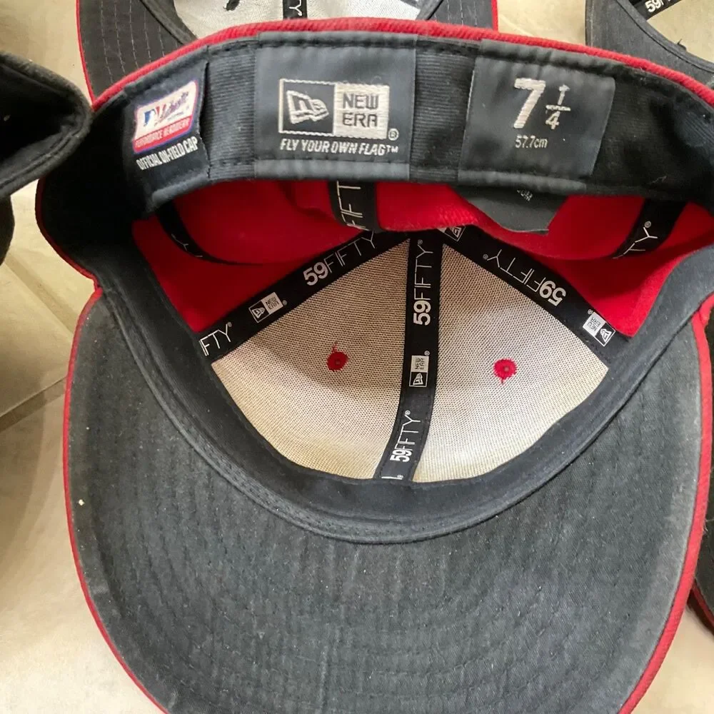 Lot Of 10 VTG. Most  New Era on field /1 Nike Fitted Hats MLB teams / 1 NFL  *