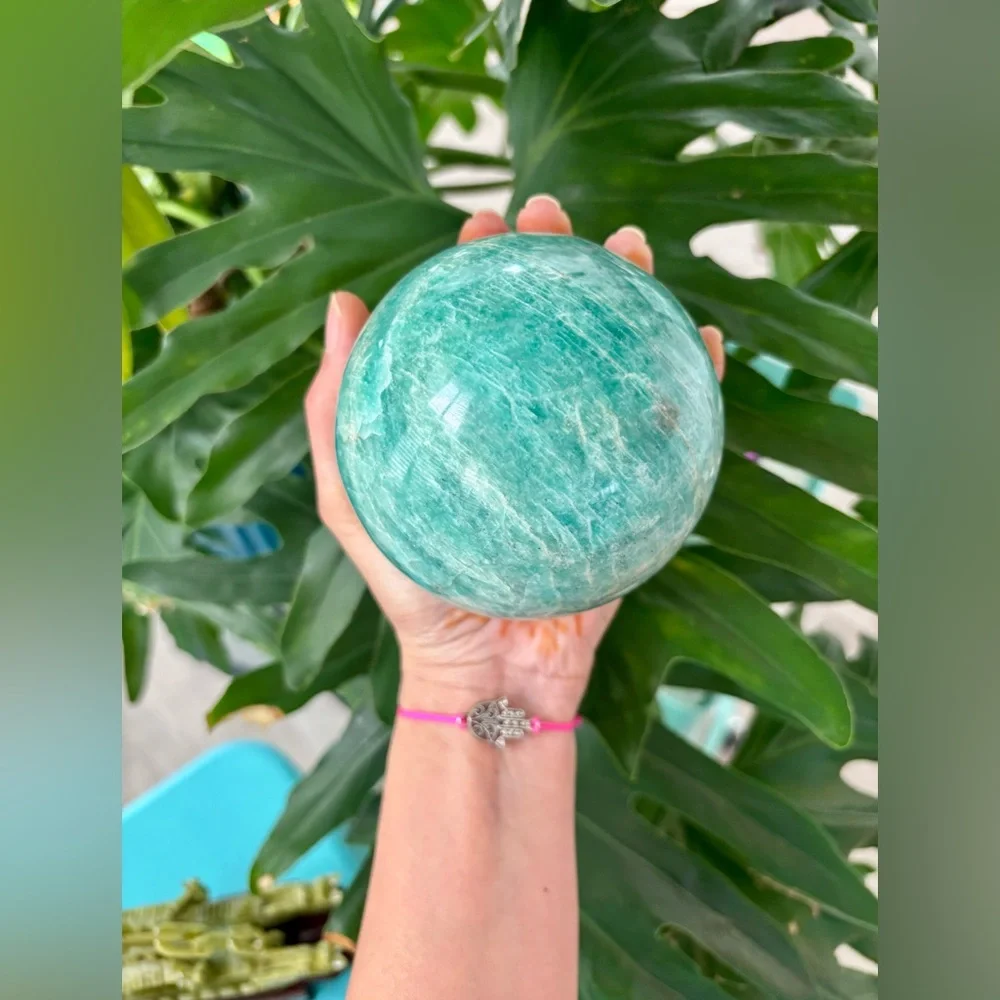 Amazonite sphere from Madagascar