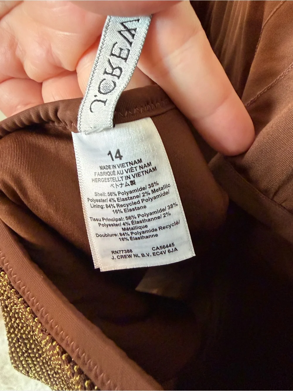 J. Crew bought tags