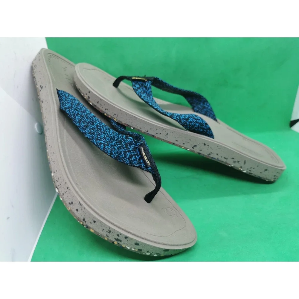 KEEN Harvest Flip Flops Men's Size 12 Sandals Repurposed Sole Slip On