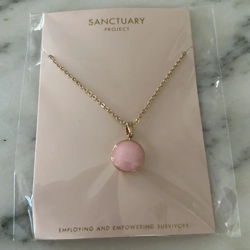 Sanctuary Project employing package necklace