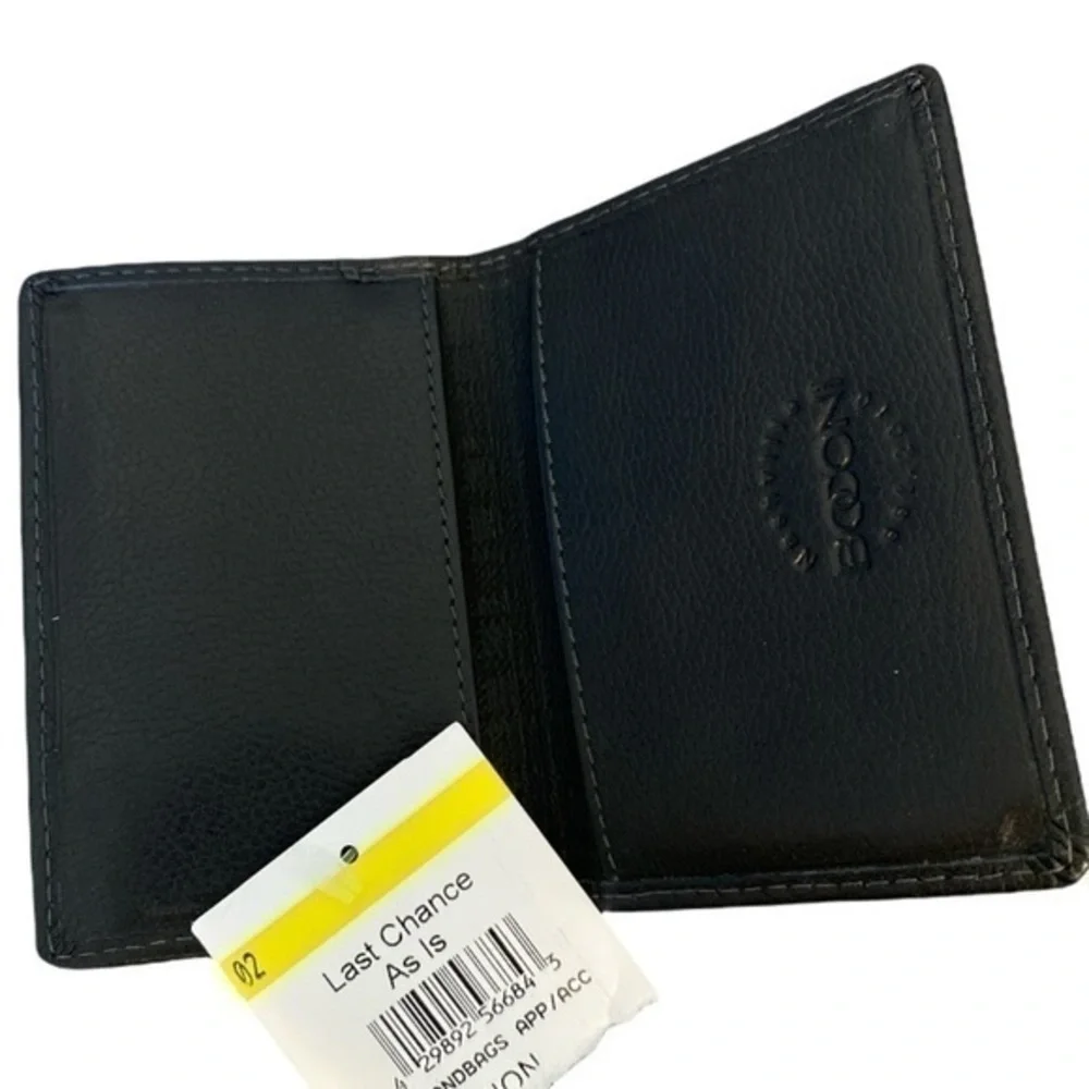 NASHVILLE Boconi Black Leather Wallet RFID Protection